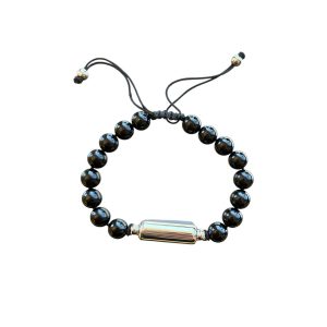 Pulsera Negra con Cuentas