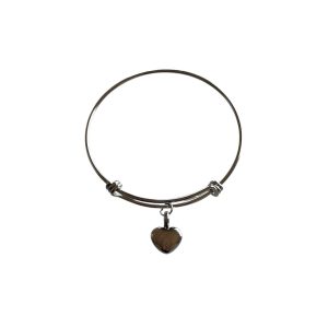 Pulsera Plateada Corazón